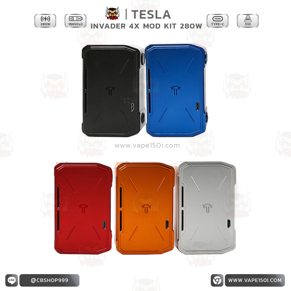 Tesla Invader 4 Box Mod Tesla Invader 4 Box Mod