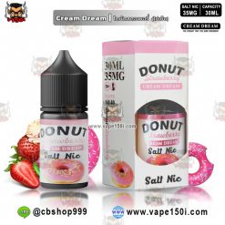 Cream Dream Donut Strawberry (ครีมทีมโดนัทสตอเบอรี่) 30ml. Nic35 [แท้]