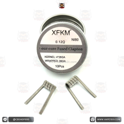 ลวดสำเร็จ XFKM Fused Clapton 4 Core 0.12ohm 36GA (1 คู่) [แท้]