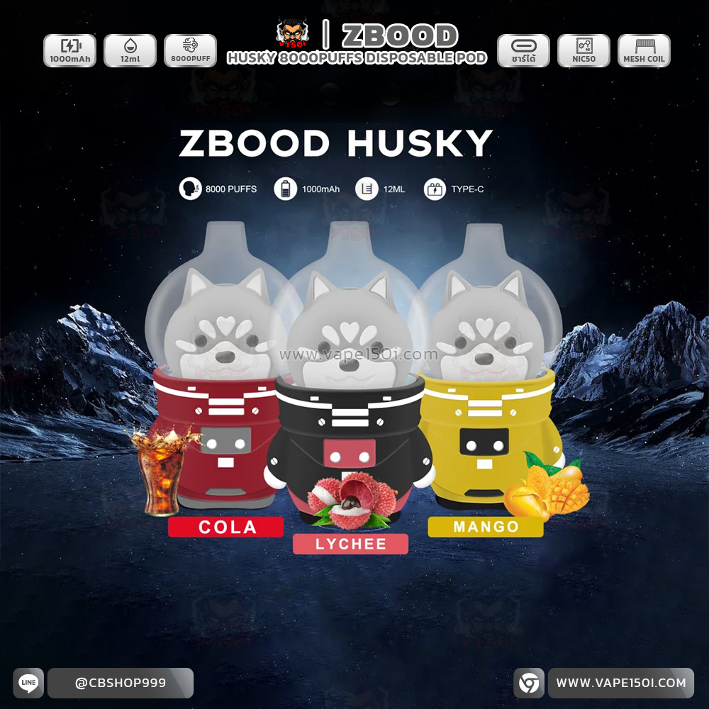 Zbood Husky 8000 Puffs-3
