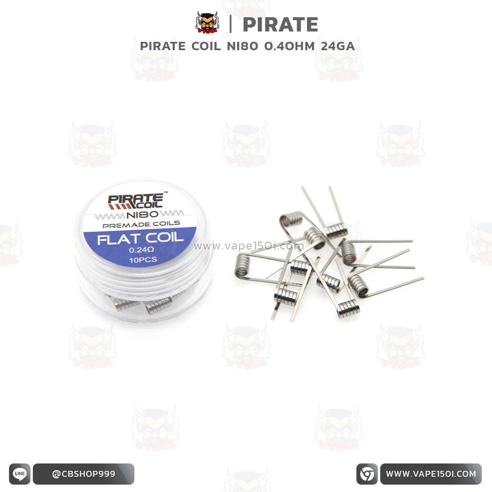 PIRATE Coil Ni80 0.4ohm