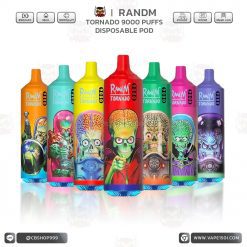 พอตใช้แล้วทิ้ง RandM Tornado Disposable Kit 9000 Puffs 850mAh [แท้]