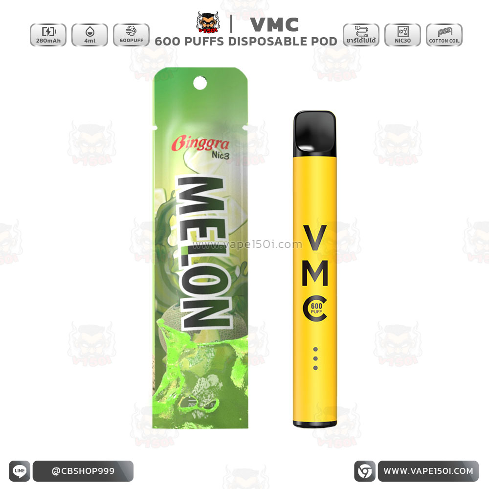 vmc 600 puff-Melon Ice cream
