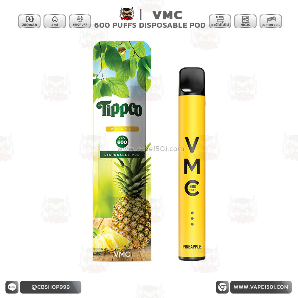 vmc 600 puff-Pineapple
