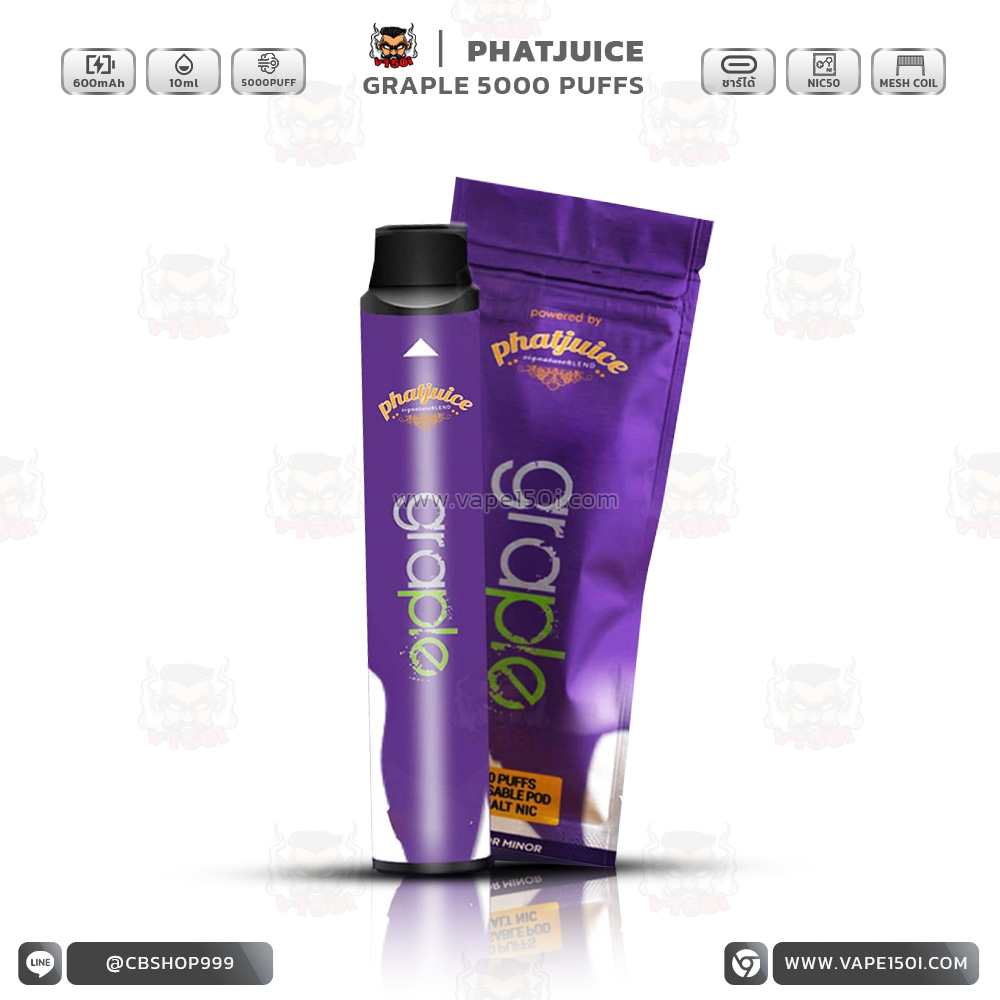 phatjuice-disposable-5000-puffs-1 PhatJuice Graple 5000 Puffs