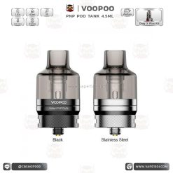 อะตอมแท้งค์ VOOPOO PnP Pod Tank Silver 26mm Atomizer [แท้]