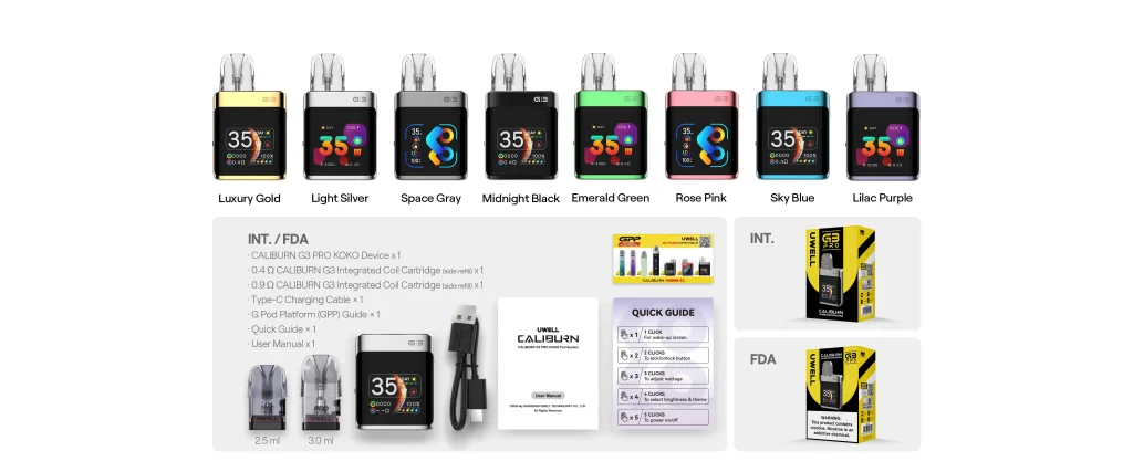 Uwell Caliburn G3 Pro Koko Packet
