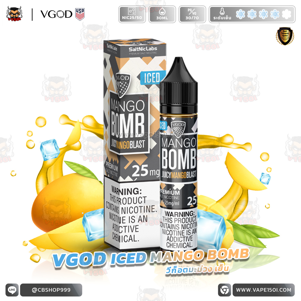 VGOD ICED MANGO BOMB 30ml-VAPE150I