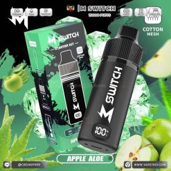 M SWITCH 15000 Puffs กลิ่น Apple Aloe