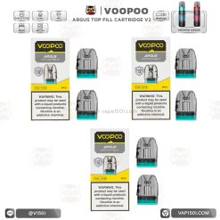 หัวคอยล์ VOOPOO ARGUS TOP FILL Cartridge V2 2ml