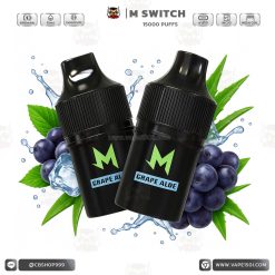 M SWITCH 15000 Puffs กลิ่น Grape Aloe