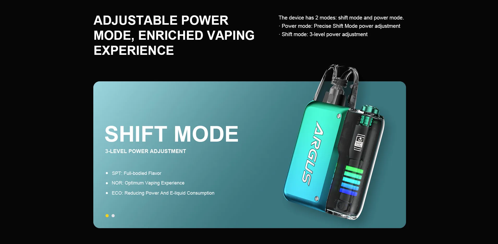 Voopoo Argus P2 โหมด