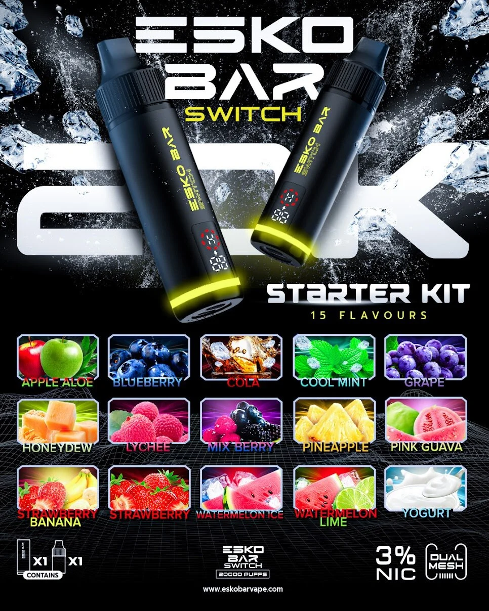 Esko Bar Switch 20K พอตระบบเปลี่ยนหัว 20000 Puffs