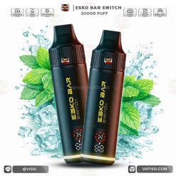 เครื่องพร้อมหัว ESKO Switch 20000 Puffs Cool Mint คูลมิ้นท์