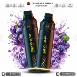 เครื่องพร้อมหัว ESKO Switch 20000 Puffs Grape องุ่น