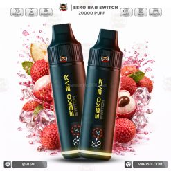 เครื่องพร้อมหัว ESKO Switch 20000 Puffs Lychee ลิ้นจี่