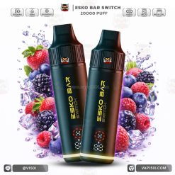 เครื่องพร้อมหัว ESKO Switch 20000 Puffs Mixberry มิกซ์เบอร์รี่