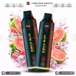เครื่องพร้อมหัว ESKO Switch 20000 Puffs Pink Guava ฝรั่งชมพู