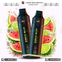 เครื่องพร้อมหัว ESKO Switch 20000 Puffs Watermelon Lime แตงโมเลม่อน