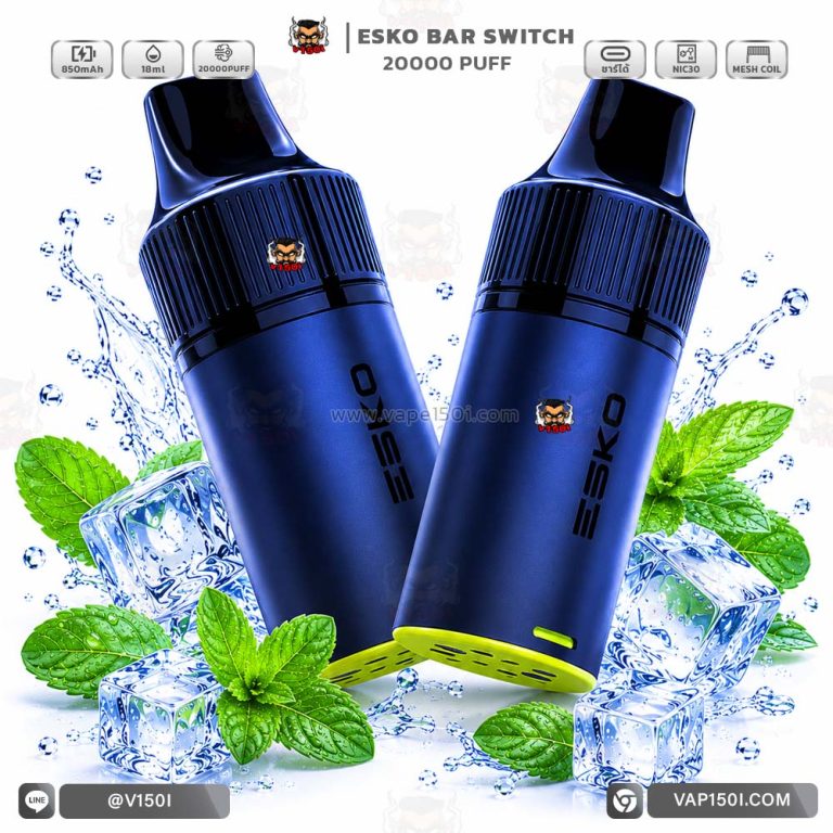 หัว ESKO Switch 20000 Puffs Extra Mental เอ็กตร้าเมนทอล