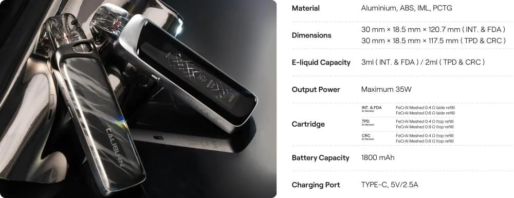 Uwell Caliburn G4 Pro 35W 1800mAh
