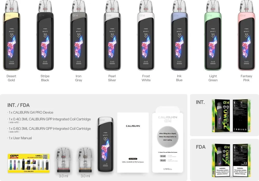 Uwell Caliburn G4 Pro สี [ชื่อสี]