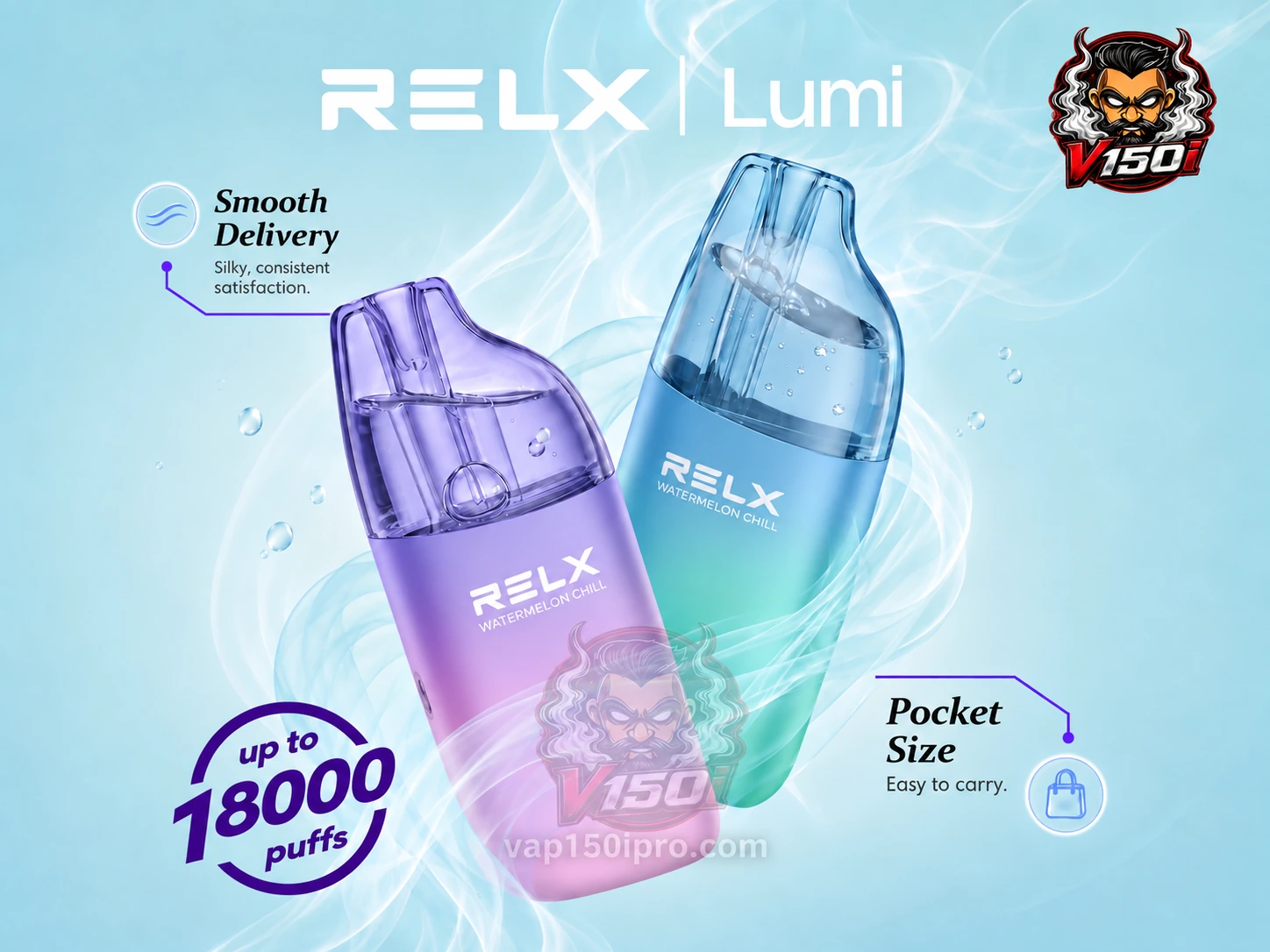RELX LUMI 18K พอตใช้แล้วทิ้ง 18000 คำ